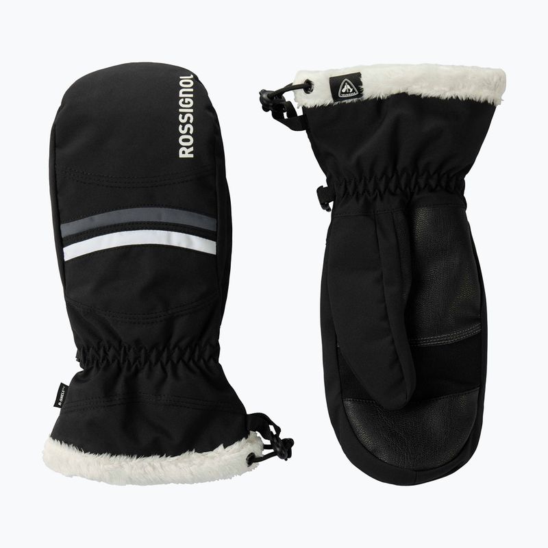 Damen-Skihandschuhe Rossignol Piste Mittens R-Shell Dry black 2