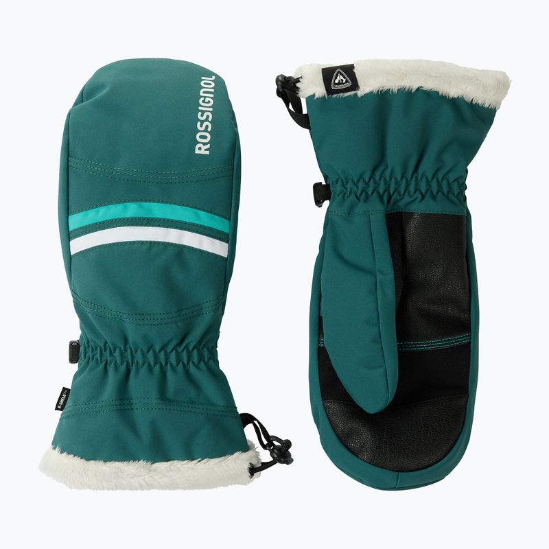 Damen-Skihandschuhe Rossignol Piste Mittens R-Shell Dry transformative teal 2