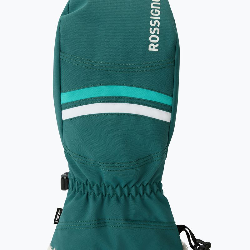 Damen-Skihandschuhe Rossignol Piste Mittens R-Shell Dry transformative teal 3