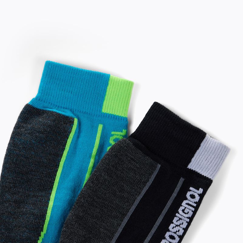 Skisocken für Kinder Rossignol Essential 2 pack black 2