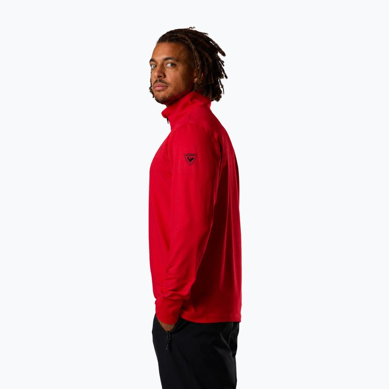 Herren-Skifleece Rossignol Mid Layer Stertch Half Zip sports red 4