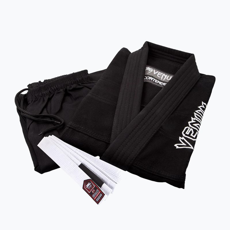 GI für Kinder brasilianischen Jiu-Jitsu Venum Contender Evo schwarz 8