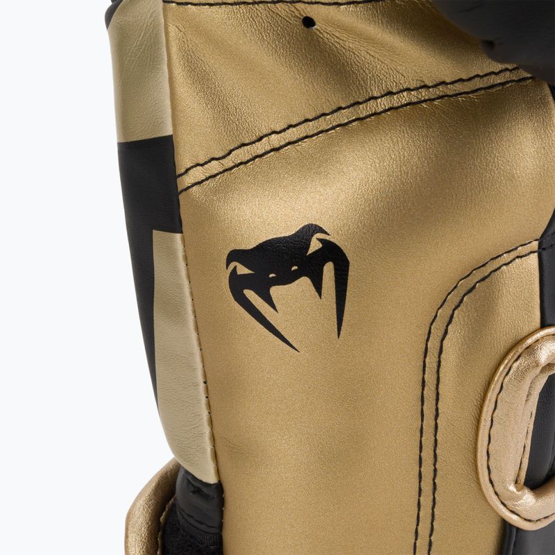 Venum Elite Herren Boxhandschuhe schwarz und gold VENUM-1392 5