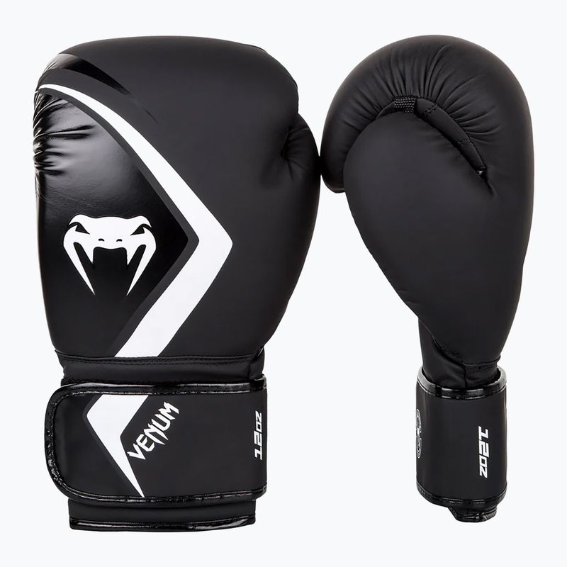 Venum Contender 2.0 Boxhandschuhe schwarz/grau/weiß 2