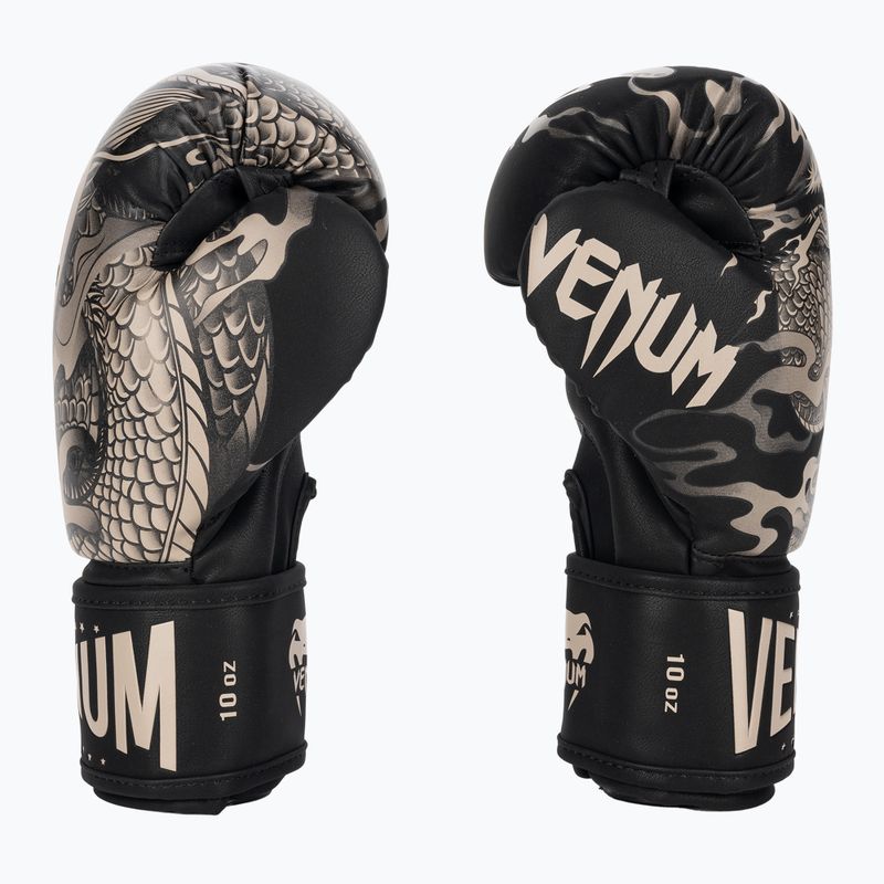 Venum Dragon's Flight schwarz/sand Boxhandschuhe 3