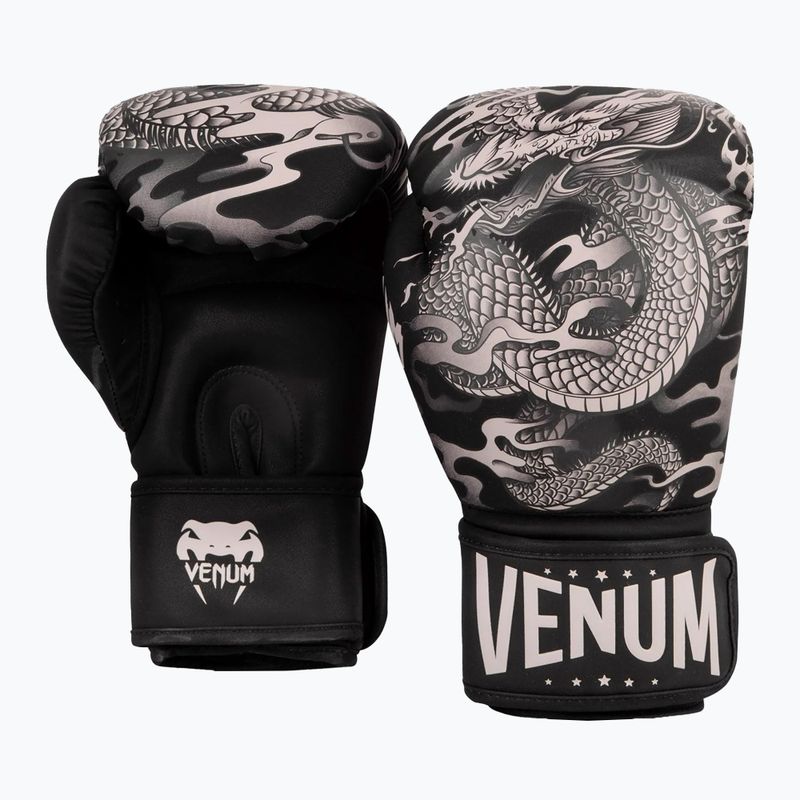 Venum Dragon's Flight schwarz/sand Boxhandschuhe 5