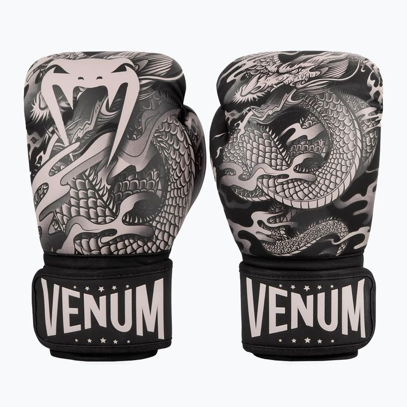 Venum Dragon's Flight schwarz/sand Boxhandschuhe 7
