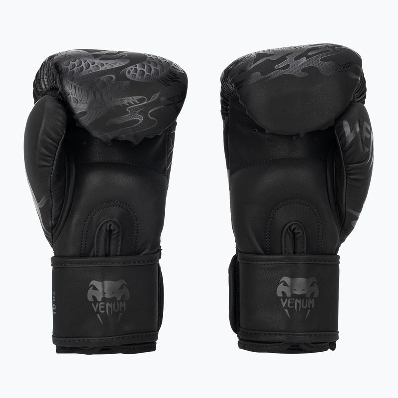 Venum Dragon's Flight schwarz/schwarze Boxhandschuhe 2