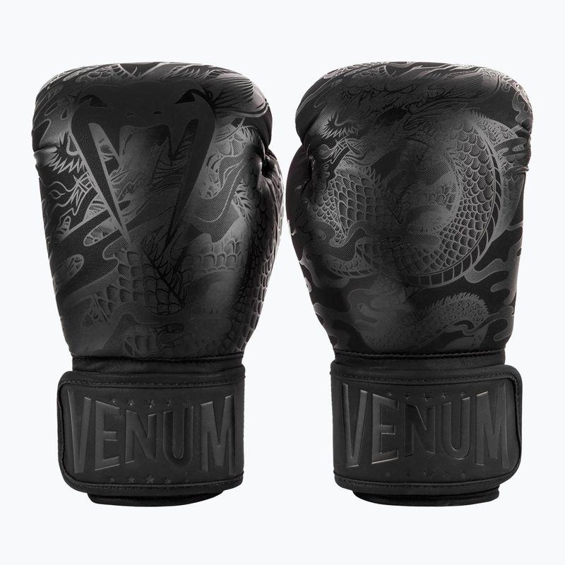 Venum Dragon's Flight schwarz/schwarze Boxhandschuhe 7