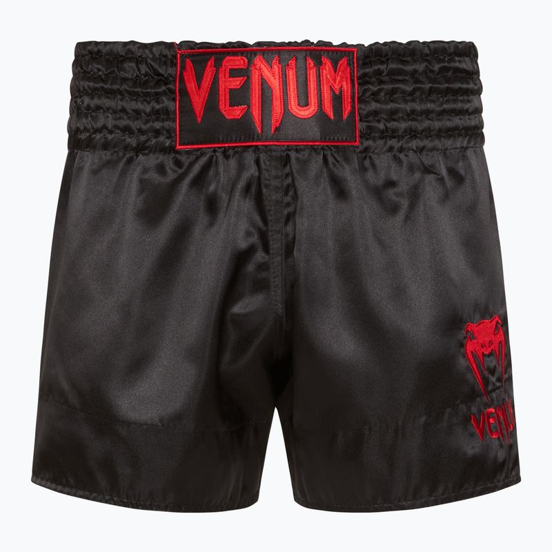 Herren Venum Classic Muay Thai Trainingsshorts schwarz/rot