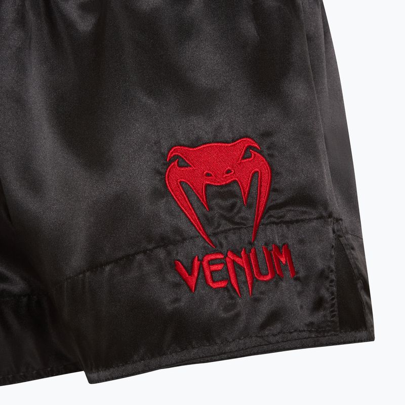 Herren Venum Classic Muay Thai Trainingsshorts schwarz/rot 3