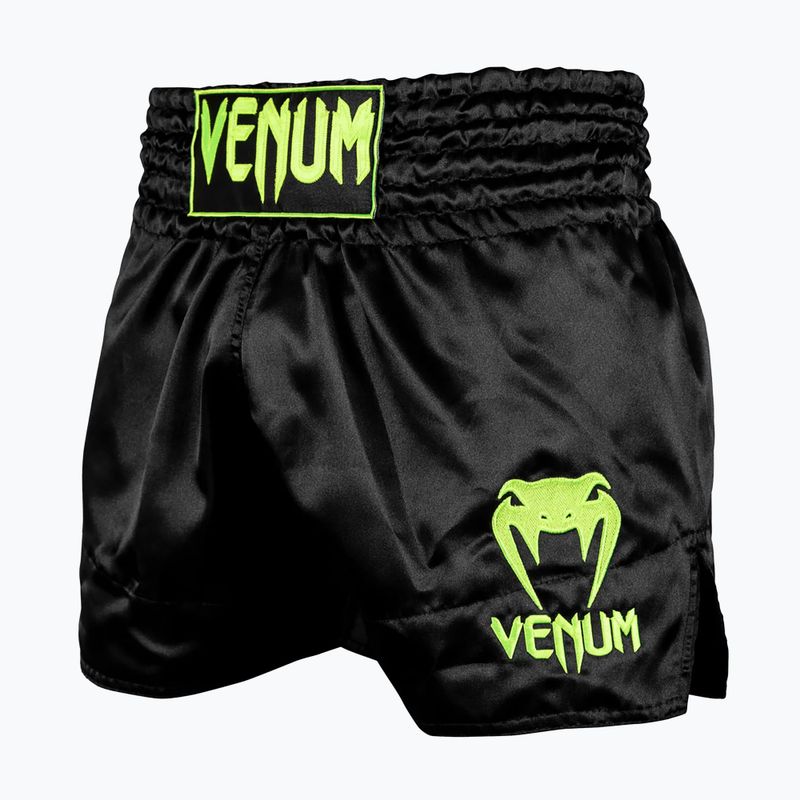 Herren Venum Classic Muay Thai Trainingsshorts schwarz/neo-gelb