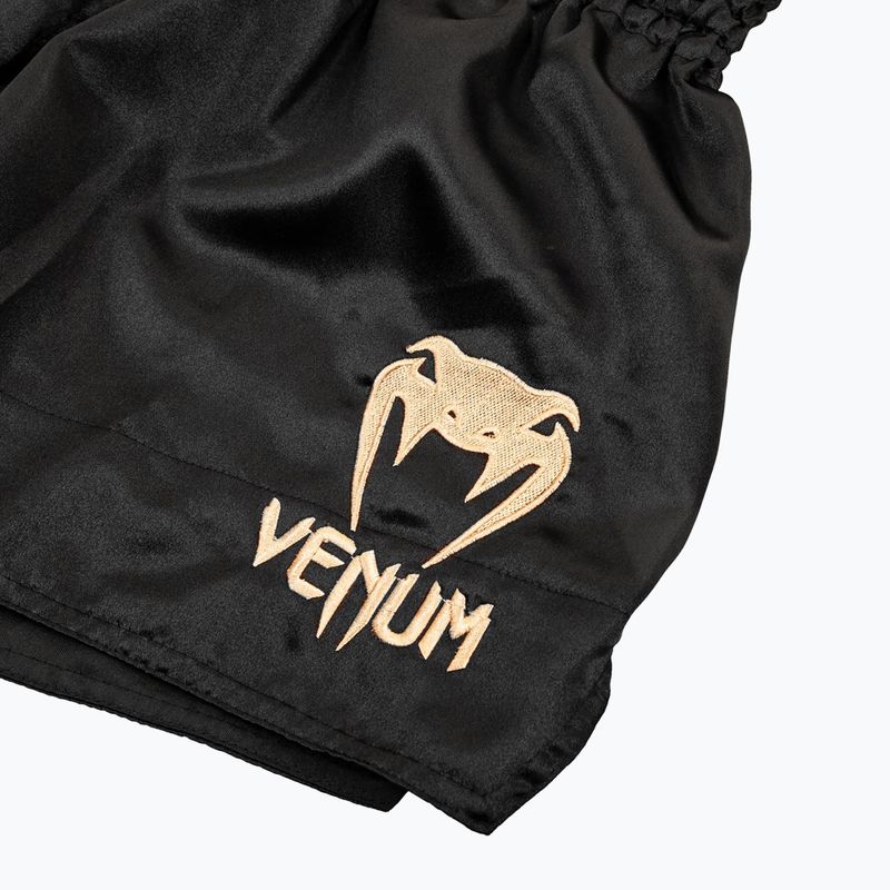 Herren Venum Classic Muay Thai Trainingsshorts schwarz/gold 5