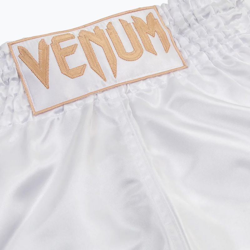 Herren Venum Classic Muay Thai Trainingsshorts weiß/gold 3