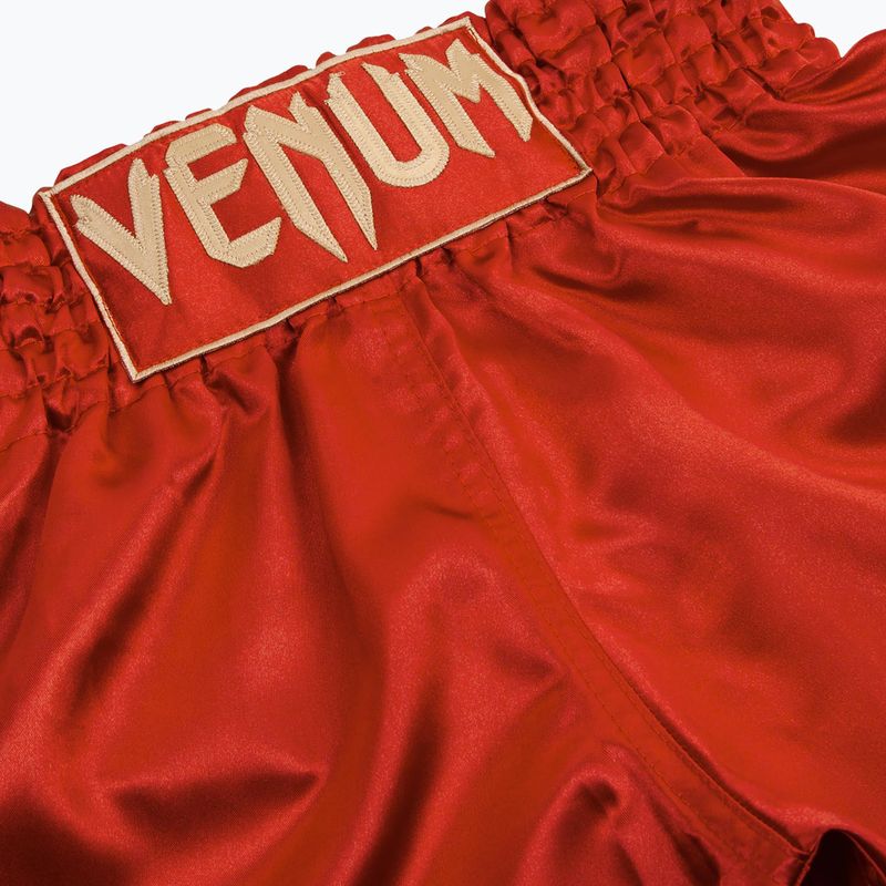 Venum Classic Muay Thai Herren Trainingsshorts bordeaux/gold