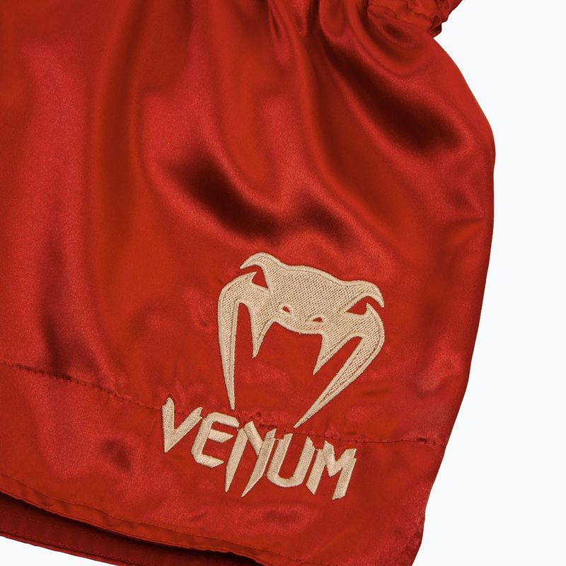 Venum Classic Muay Thai Herren Trainingsshorts bordeaux/gold