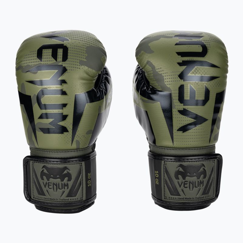 Venum Elite khaki camo Boxhandschuhe