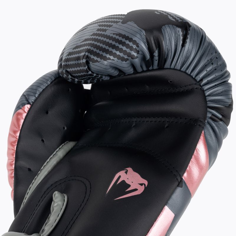 Venum Elite Herren Boxhandschuhe schwarz und rosa 1392-537 4