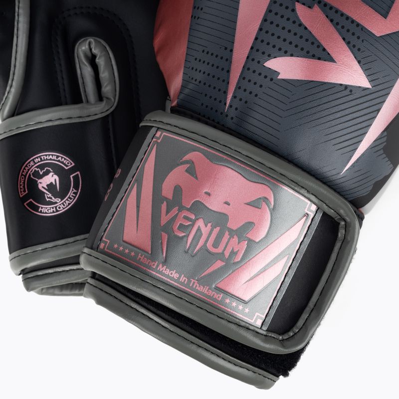 Venum Elite Herren Boxhandschuhe schwarz und rosa 1392-537 5