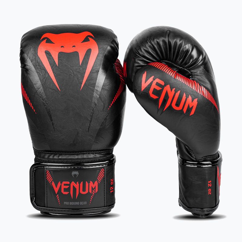Venum Impact Boxhandschuhe schwarz VENUM-03284-100-10OZ 9