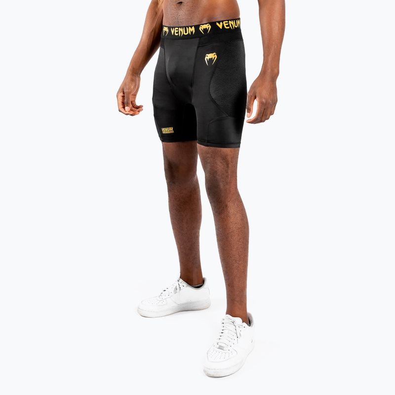 Venum G-Fit Compression Herren Trainingsshorts schwarz/gold 3