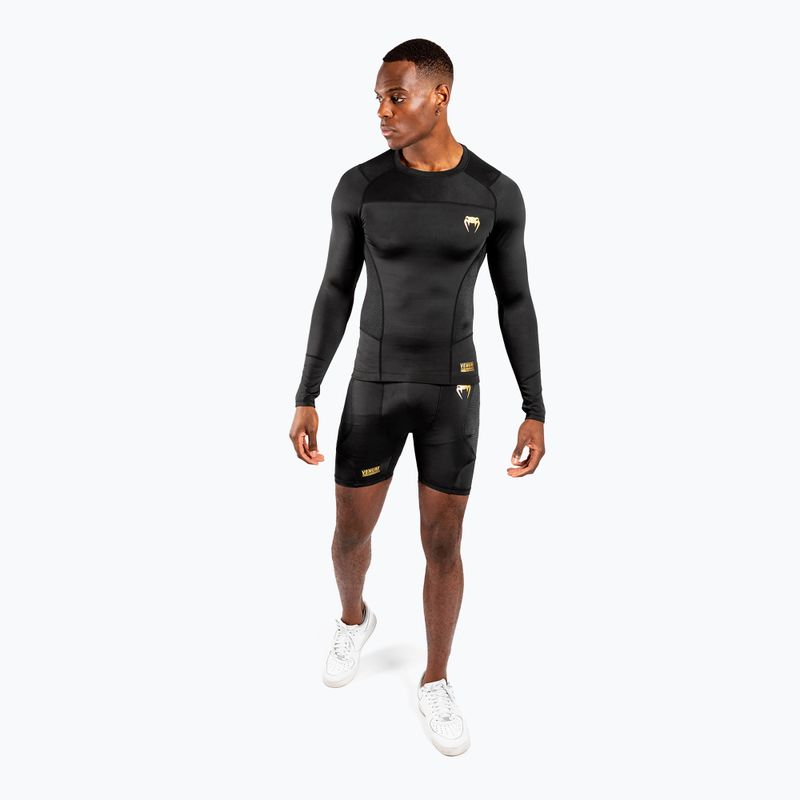 Venum G-Fit Compression Herren Trainingsshorts schwarz/gold 4