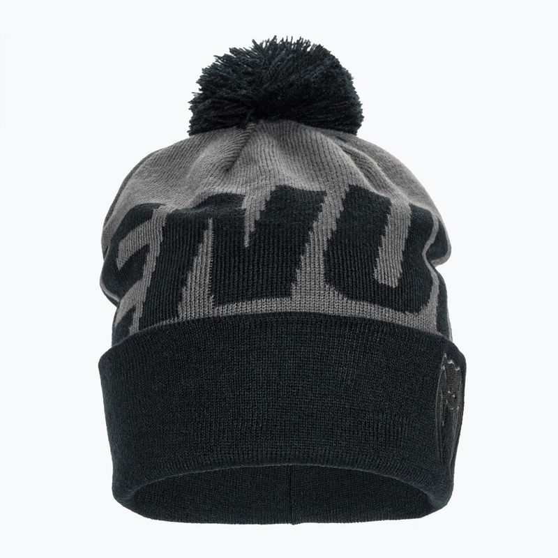 Venum Elite Wintermütze mit Bommel grau/schwarz 2