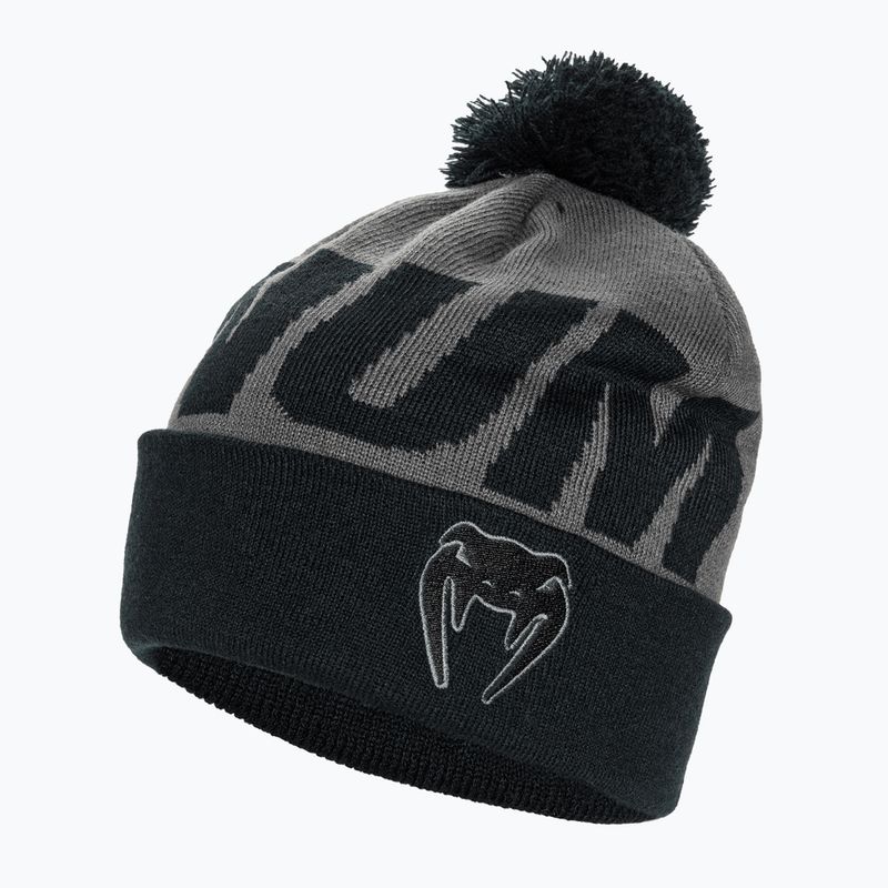 Venum Elite Wintermütze mit Bommel grau/schwarz 3