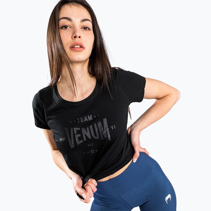 Venum Team 2.0 Damen-T-Shirt schwarz/schwarz 3