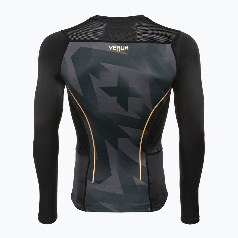 Venum Razor Rashguard Herren Longsleeve schwarz/gold 8