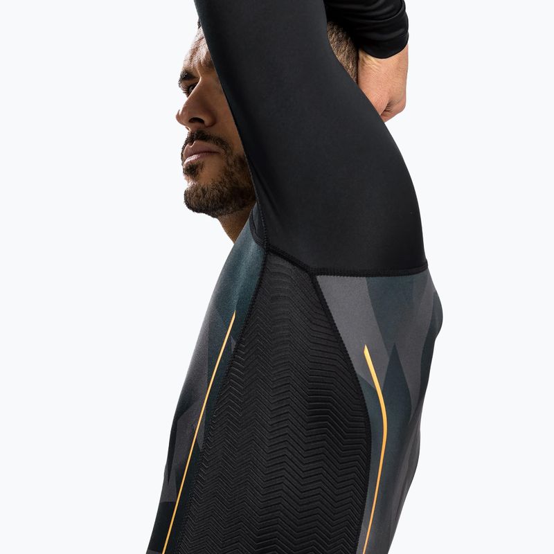 Venum Razor Rashguard Herren Longsleeve schwarz/gold 6
