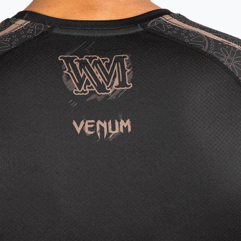 Venum Santa Muerte Dark Side Herren Longsleeve Rashguard schwarz/braun 6