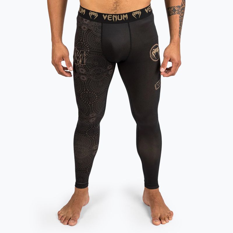 Men's Venum Santa Muerte Dark Side Spats schwarz/braun Leggings