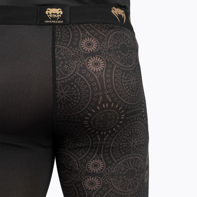 Men's Venum Santa Muerte Dark Side Spats schwarz/braun Leggings 10