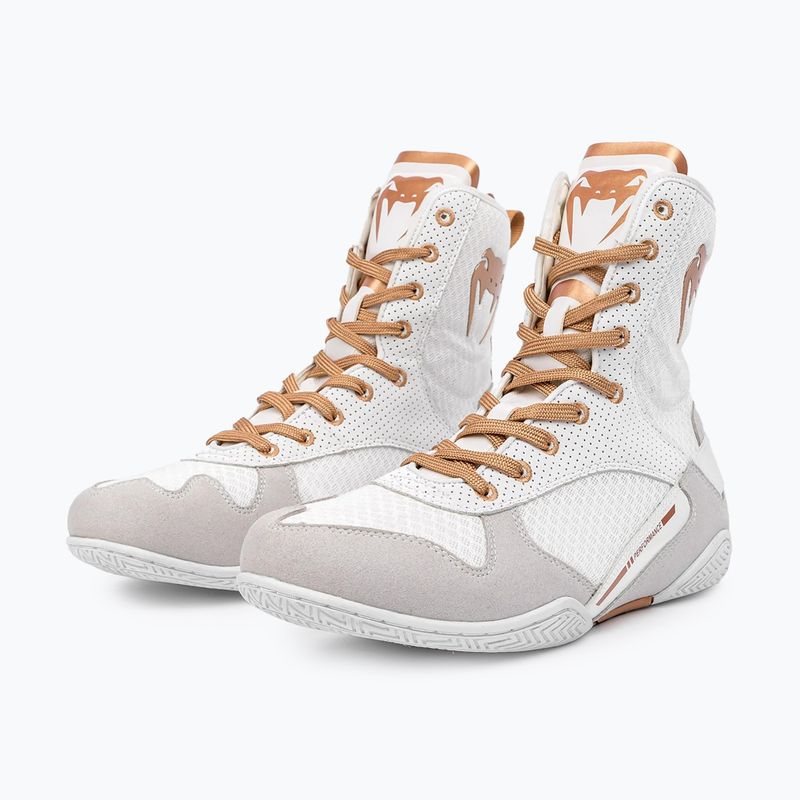 Venum Elite Boxing Stiefel weiß/gold 9