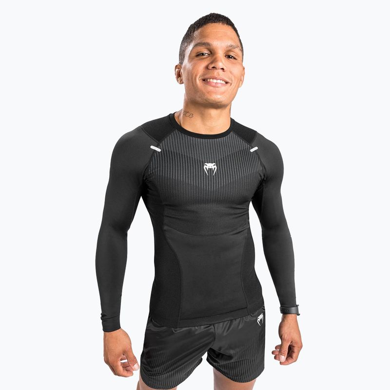 Venum Biomecha Herren Longsleeve Rashguard schwarz/grau