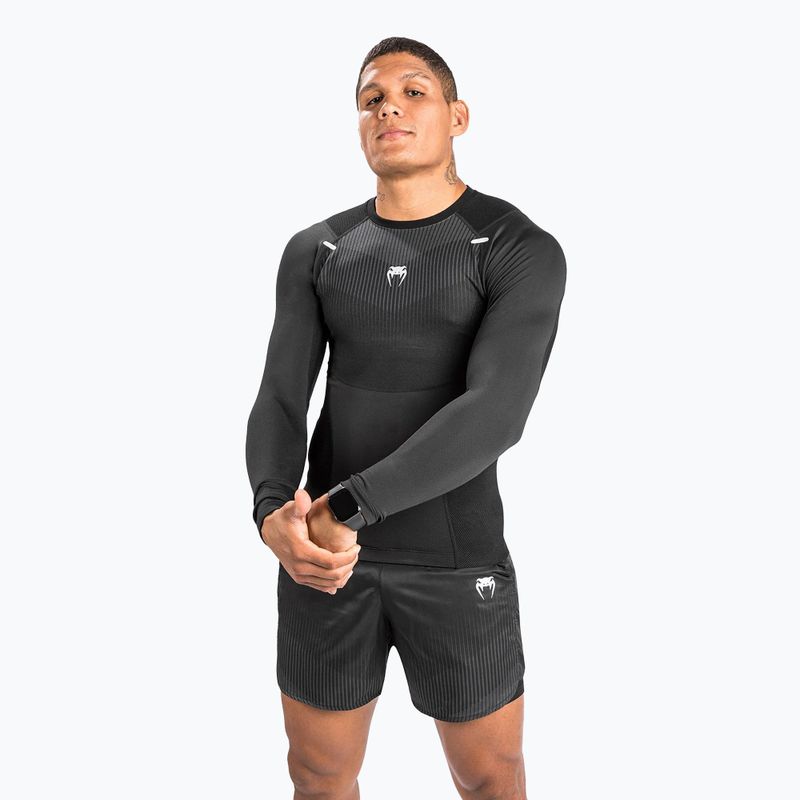 Venum Biomecha Herren Longsleeve Rashguard schwarz/grau 2