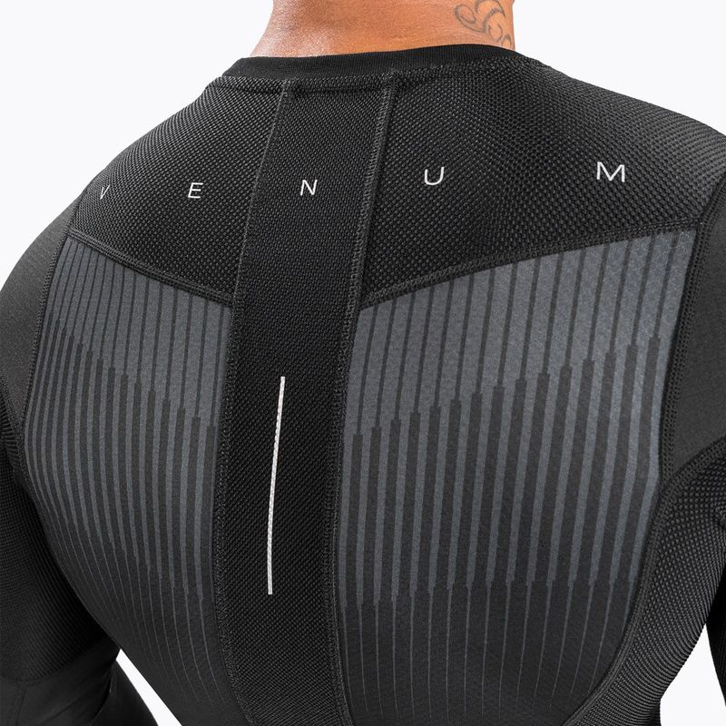 Venum Biomecha Herren Longsleeve Rashguard schwarz/grau 6