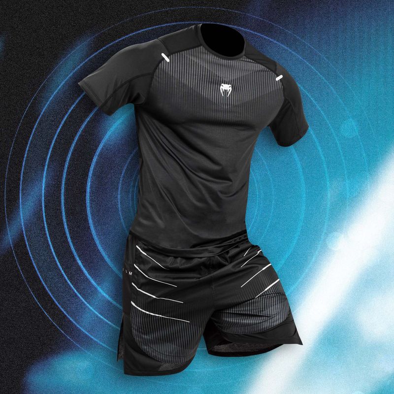 Venum Biomecha Dry Tech Herren-T-Shirt schwarz/grau 7