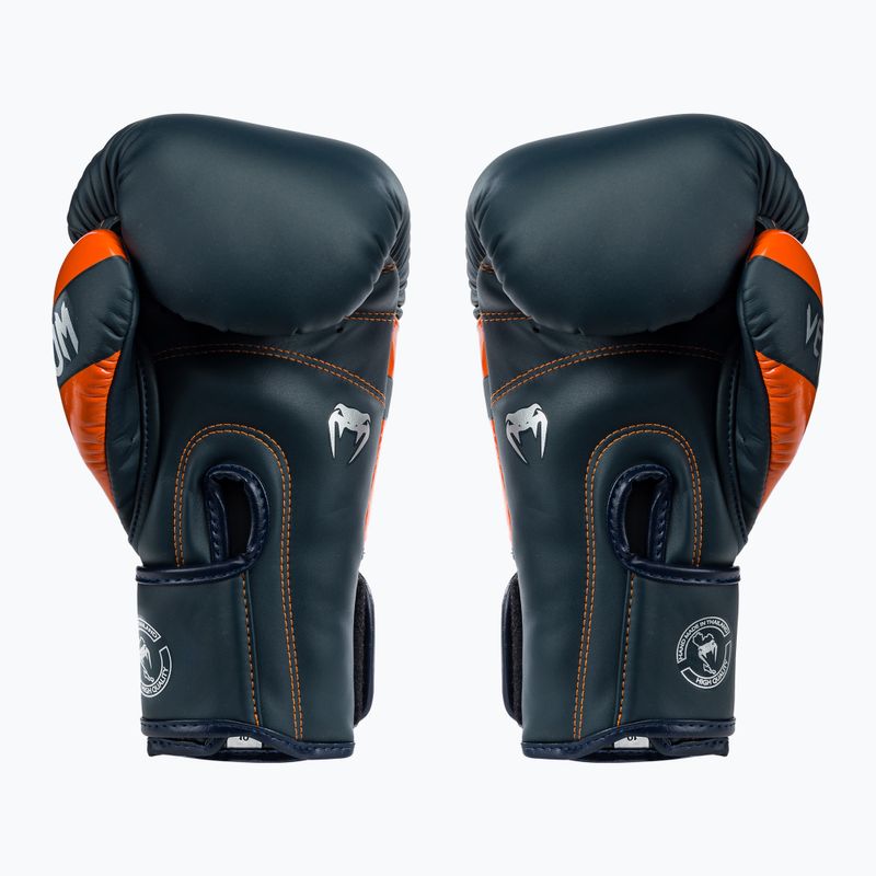 Venum Elite Boxhandschuhe navy/silber/orange 2