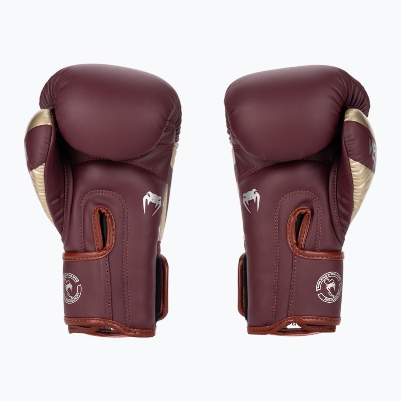 Venum Elite Burgund/Gold Boxhandschuhe 2