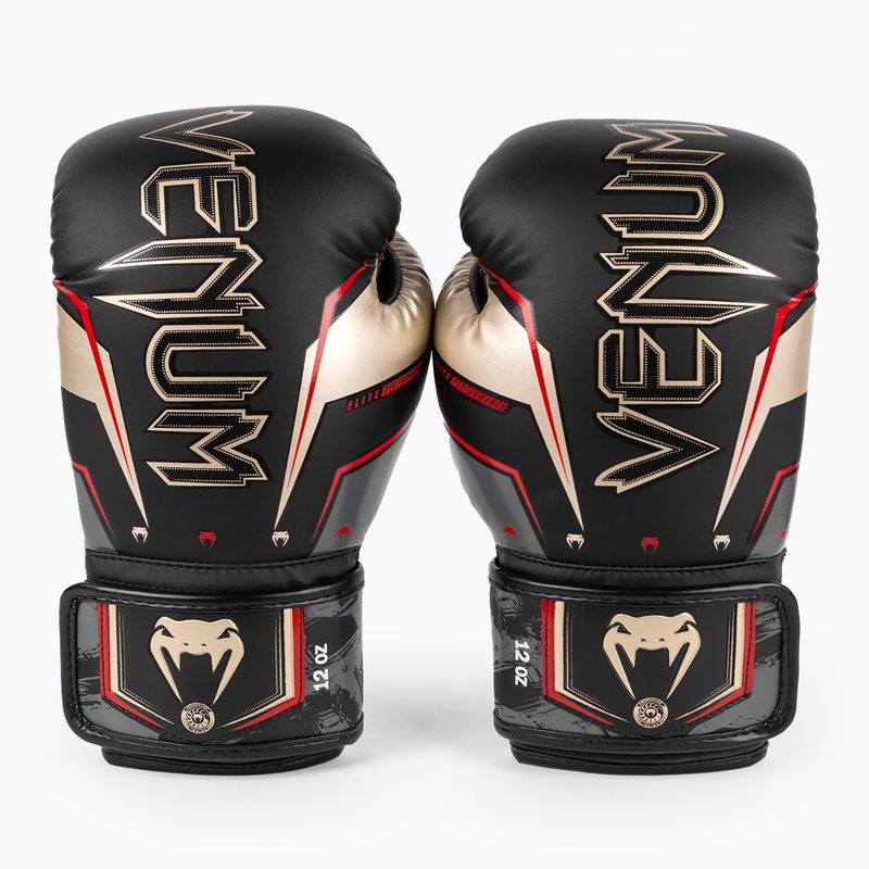 Venum Elite Evo schwarz/gold Boxhandschuhe