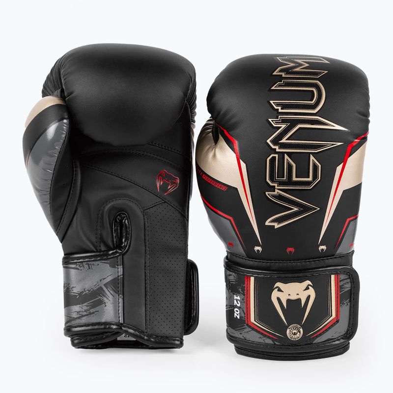 Venum Elite Evo schwarz/gold Boxhandschuhe 2