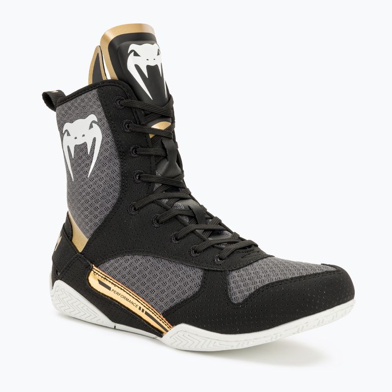 Venum Elite Boxing Stiefel schwarz/weiß/gold