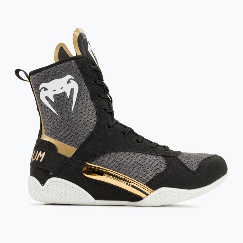 Venum Elite Boxing Stiefel schwarz/weiß/gold 2