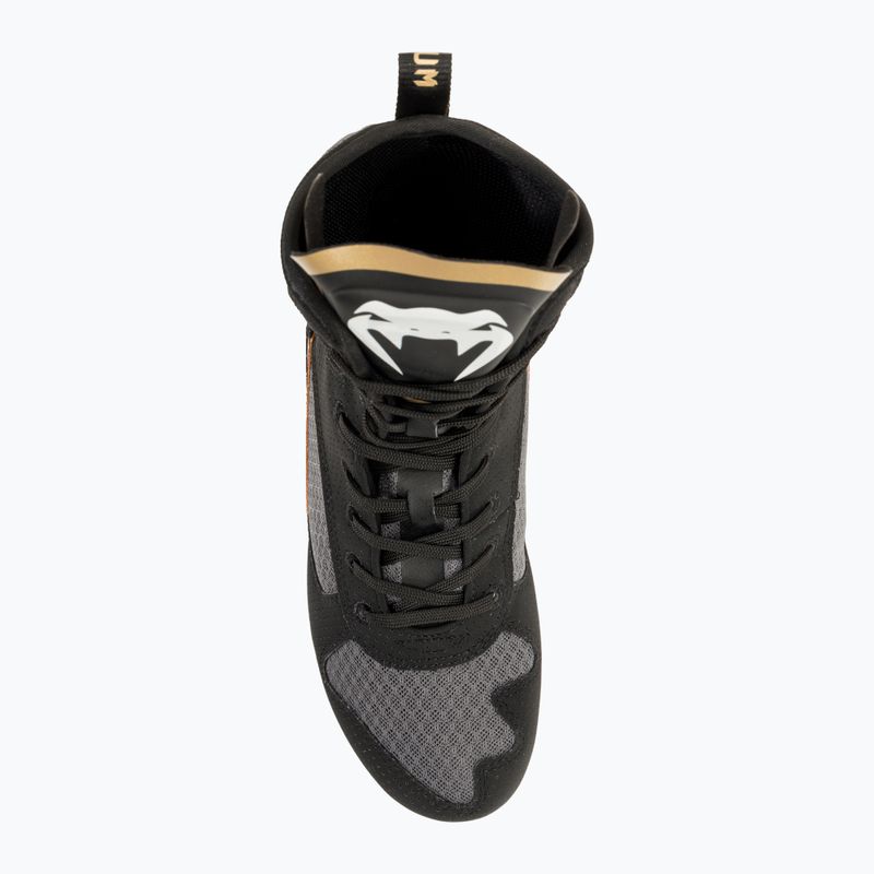 Venum Elite Boxing Stiefel schwarz/weiß/gold 6