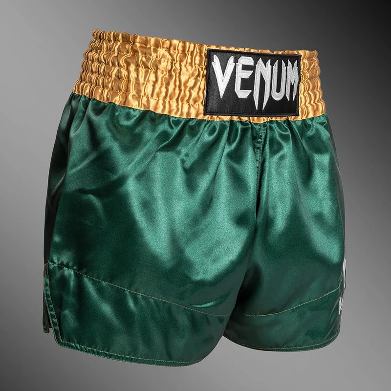 Herren Trainingsshorts Venum Classic Muay Thai grün/gold/weiß 4