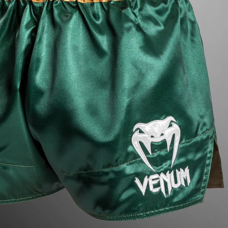 Herren Trainingsshorts Venum Classic Muay Thai grün/gold/weiß 5