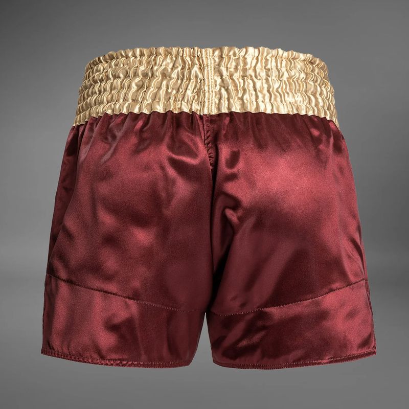 Herren-Trainingsshorts Venum Classic Muay Thai burgundy/gold/white 2