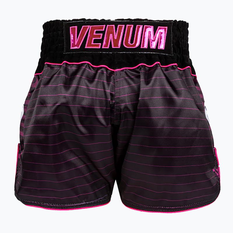 Training Shorts Venum Attack Muay Thai black/pink 2